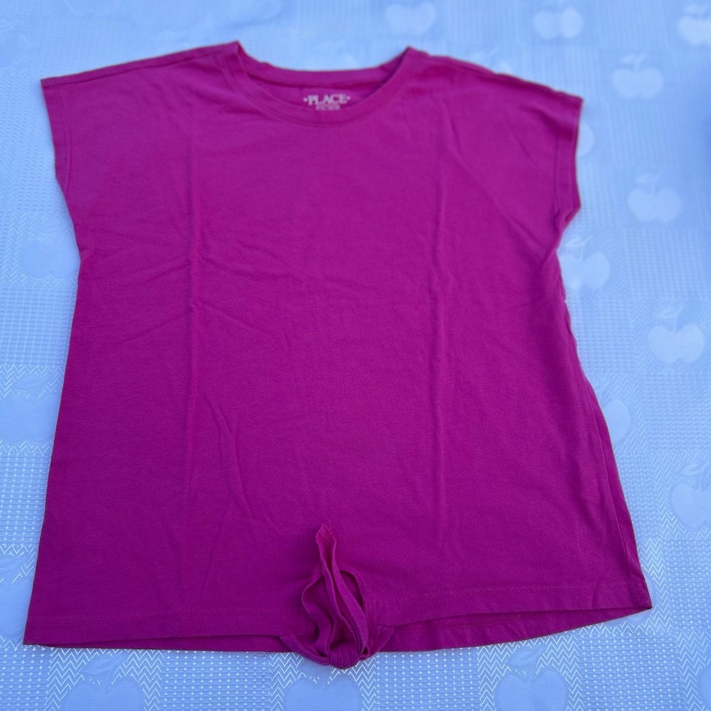 Children’s Place pink Fuchsia Tee with a bow